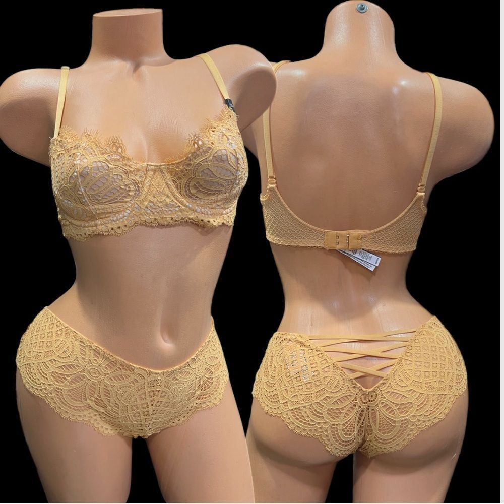 Victorias Secret Set Dream Angels Push Up without Padding bra & Cheeky 32D / S